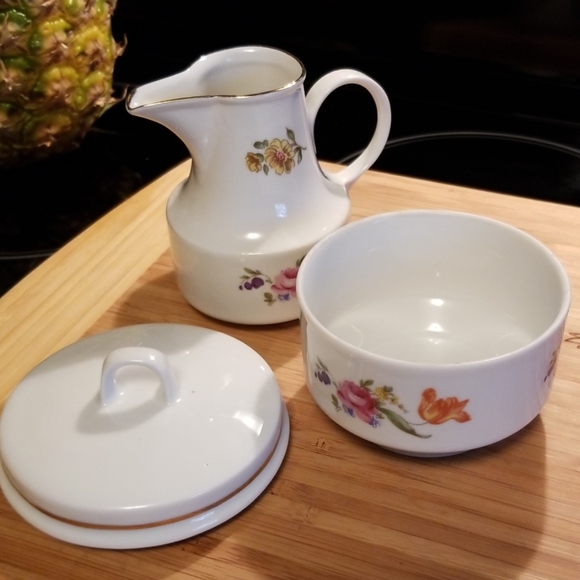 Vintage Henneberg Porzellan sugar & creamer set - Picture 5 of 8
